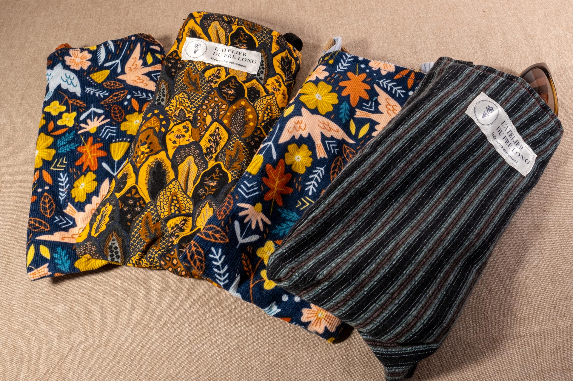 Pochettes aux motifs variés