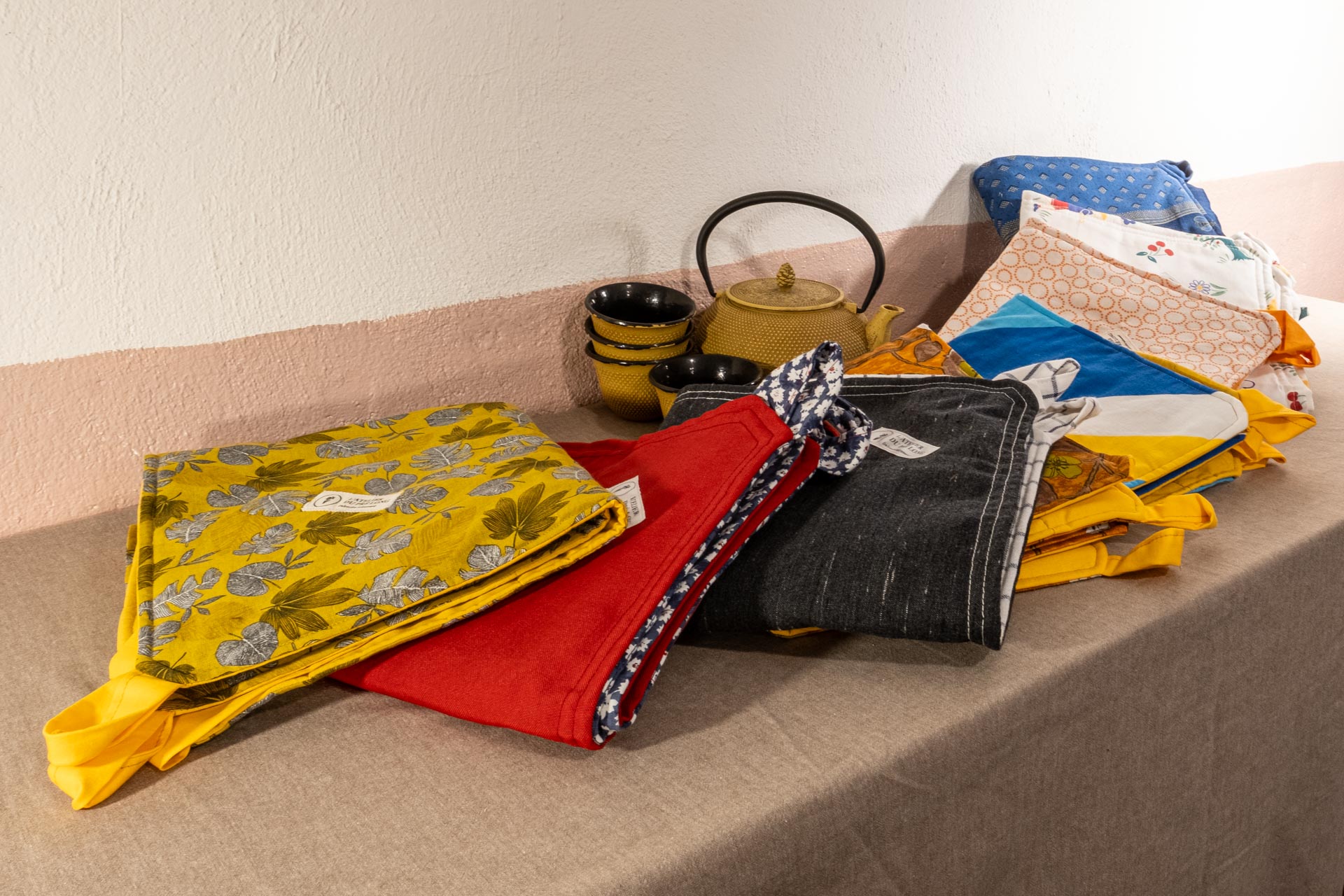 Collection de sac à tarte en tissu recyclé